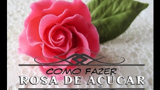 Como Fazer Rosa Fácil de Pasta Americana