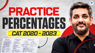 Practice Percentages For Cat (2020–2023) 📊 | Saral Sir