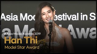 Han Thi - Model Star Award Acceptance Speech L 미얀마 톱모델 모델스타상 수상소감 Asia Model Awards 201969