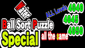 Ball Sort Puzzle Special Level after Level 4040 4045 4050 / Lock Ball and Key Ball