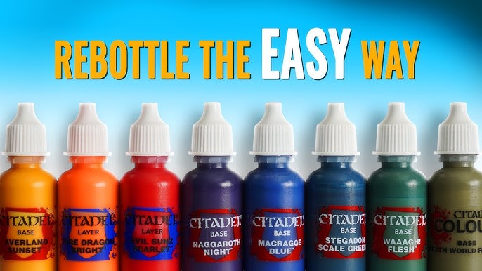 Transfer GW Paints to DROPPER BOTTLES the EASY WAY with the Drop