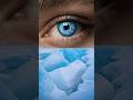 Cold Beauty💙🧊❄️ #shorts #iceeyes #icebergcolors #shortsart