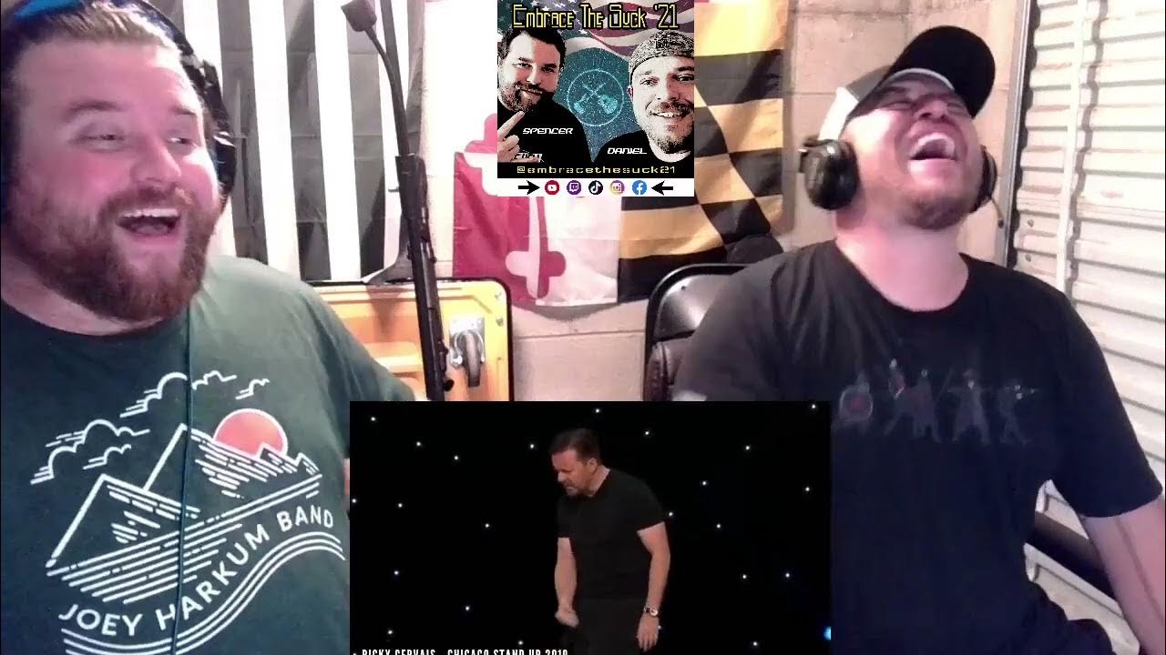 DID HE GO TOO FAR?! Americans React To "Ricky Gervais - Jokes To Offend