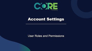 Account Settings: User Roles and Permissions