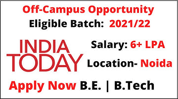 off campus placement for 2022 batch | off campus drive 2022