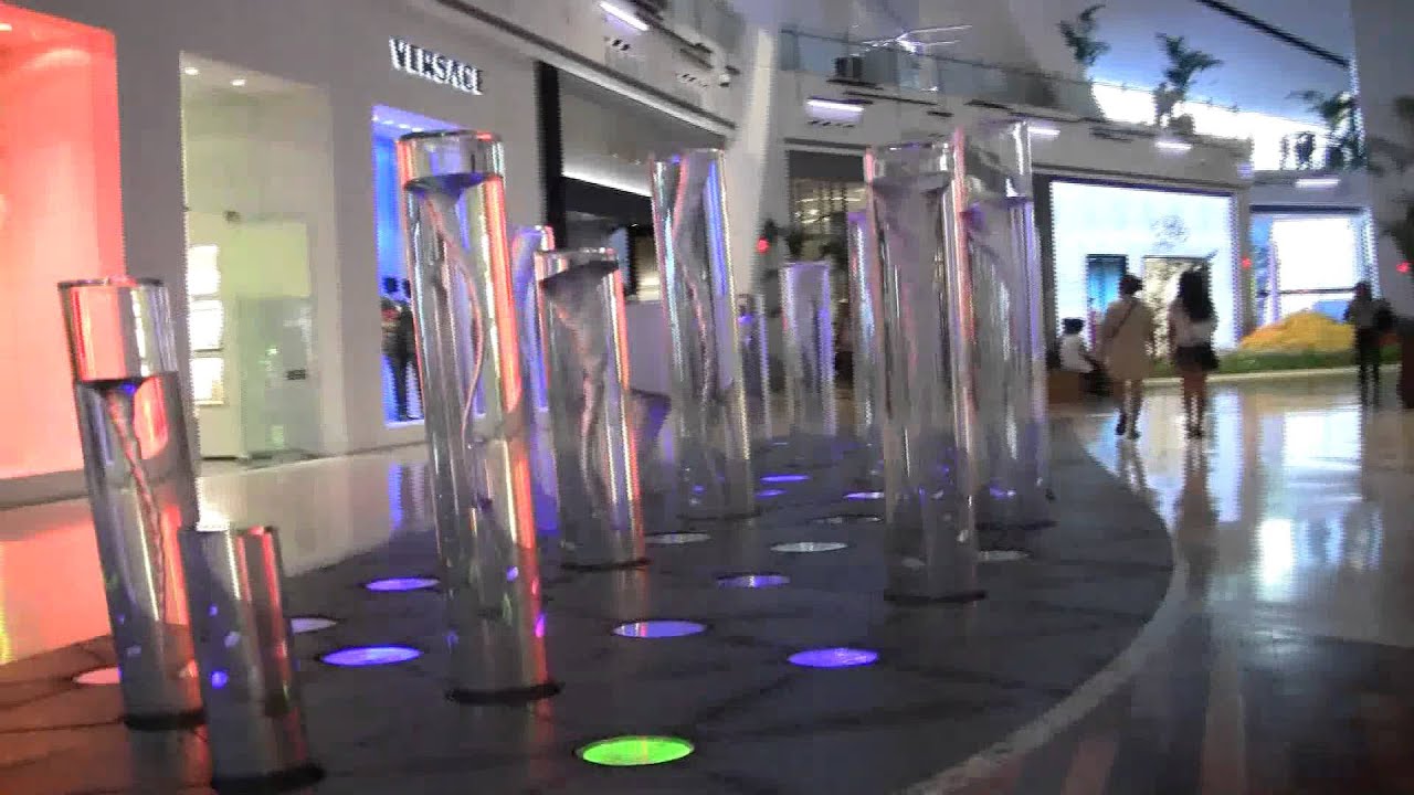 Water Feature Crystals CityCenter Las Vegas YouTube