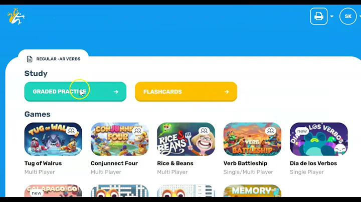 conjugation practice on conjuguemos 11.10