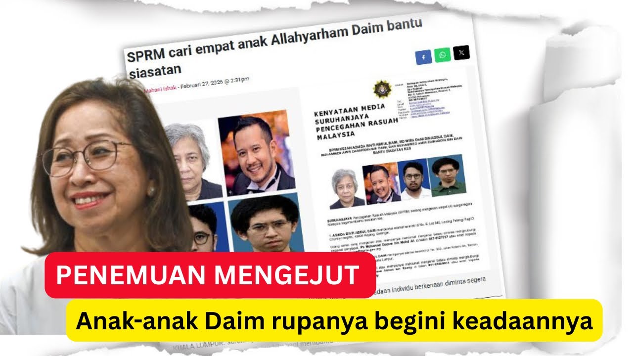 Akhirnya, ANAK-ANAK DAIM ZAINUDDIN DI SAHKAN BERADA DILOKASI INI… tak sangka langsung