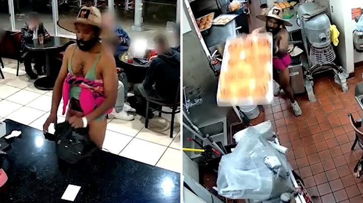 Semi-nude suspect at center of wild robbery and shooting throws cinnamon rolls