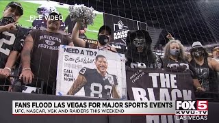 International fans flock to Las Vegas for sporting events this weekend