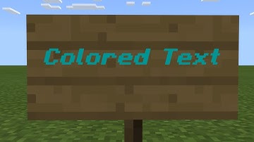 How To Change Sign Text Color in 1.16.4 | Bedrock Edition (Java in desc.)