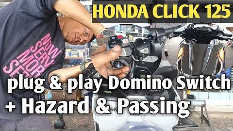 HONDA CLICK 125 plug and play Domino Switch installation