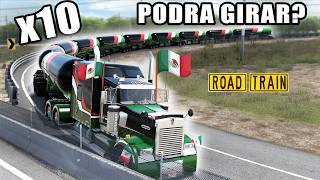 The Longest Truck in Mexico: 10 Fuel Trailers Kenworth W900 American Truck Simulator screenshot 5