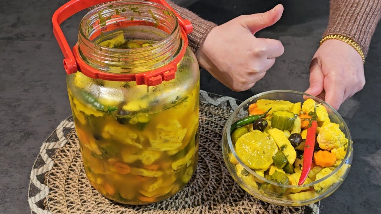 اتركو كل الطرق واعتمدو هذه الطرشي الأصفر العراقي بالطريقة الاصلية مضبوطة💯%بدون تعقيد وبنكهة اصلية