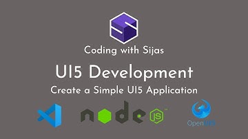 2. Create a Simpe Application using UI5 | UI5 Development | Visual Studio Code | Coding with Sijas