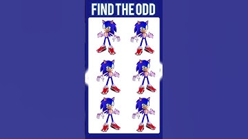Find odd SONIC OUT #puzzlegame Emoji puzzle game level 2022 #shorts part 3