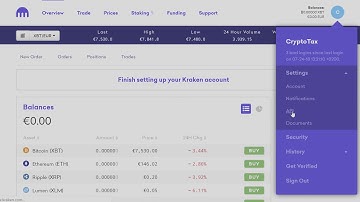 How to generate Kraken API keys to import data to CryptoTax