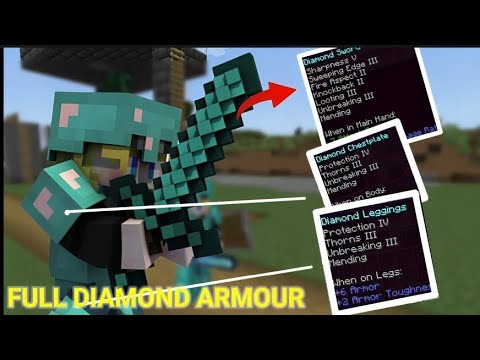 Minecraft Survival series #14 full enchanted diamond armour and weapons ...