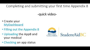 Completing and submitting your first time Appendix 8 quick video