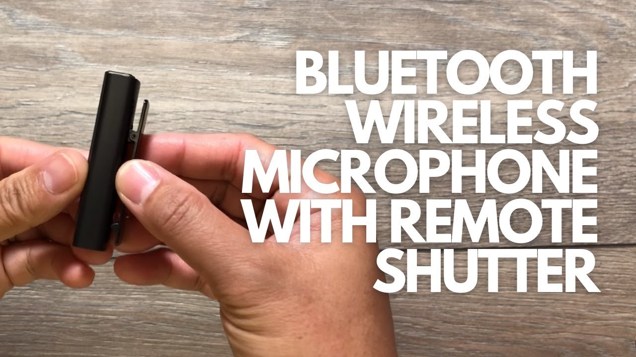 Mircophone On Remote Bluetooth Wireless Microphone with Remote Shutter - YouTube