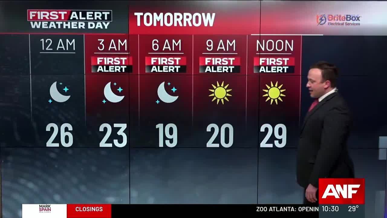 Wintry weather ramps up with bitter cold on the way for metro Atlanta ...