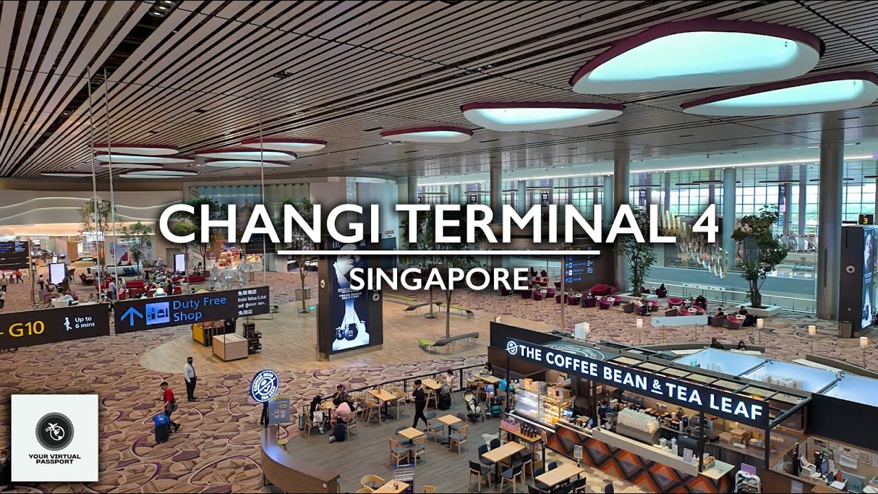 Tour at the Newest Terminal in Singapore Changi Airport - TERMINAL 4 | Full Walking Tour