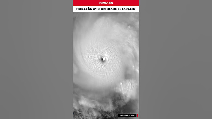 Huracán MILTON visto desde el ESPACIO | Expansión #shorts