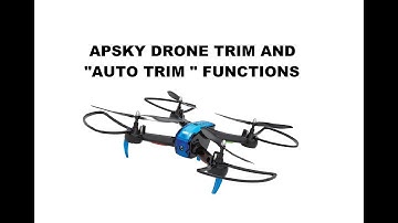 APSKY DRONE ... TRIM & AUTO TRIM