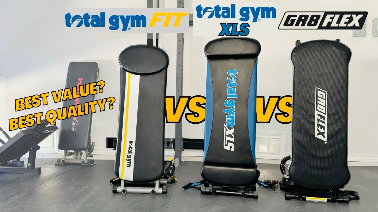 Total Gym FIT против XLS против GR8FLEX: какая раздвижная скамья лучше?