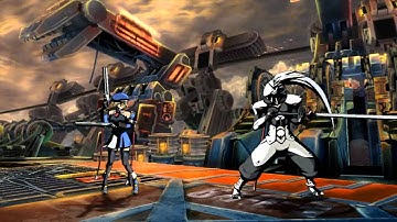 BlazBlue Calamity Trigger PC -  Noel vs Haku-men 720P (Hell Mode)