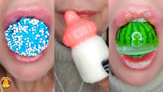 ASMR Satisfying Eating Trolli Ozzy Gummy Balls Mashup Mukbang 먹방