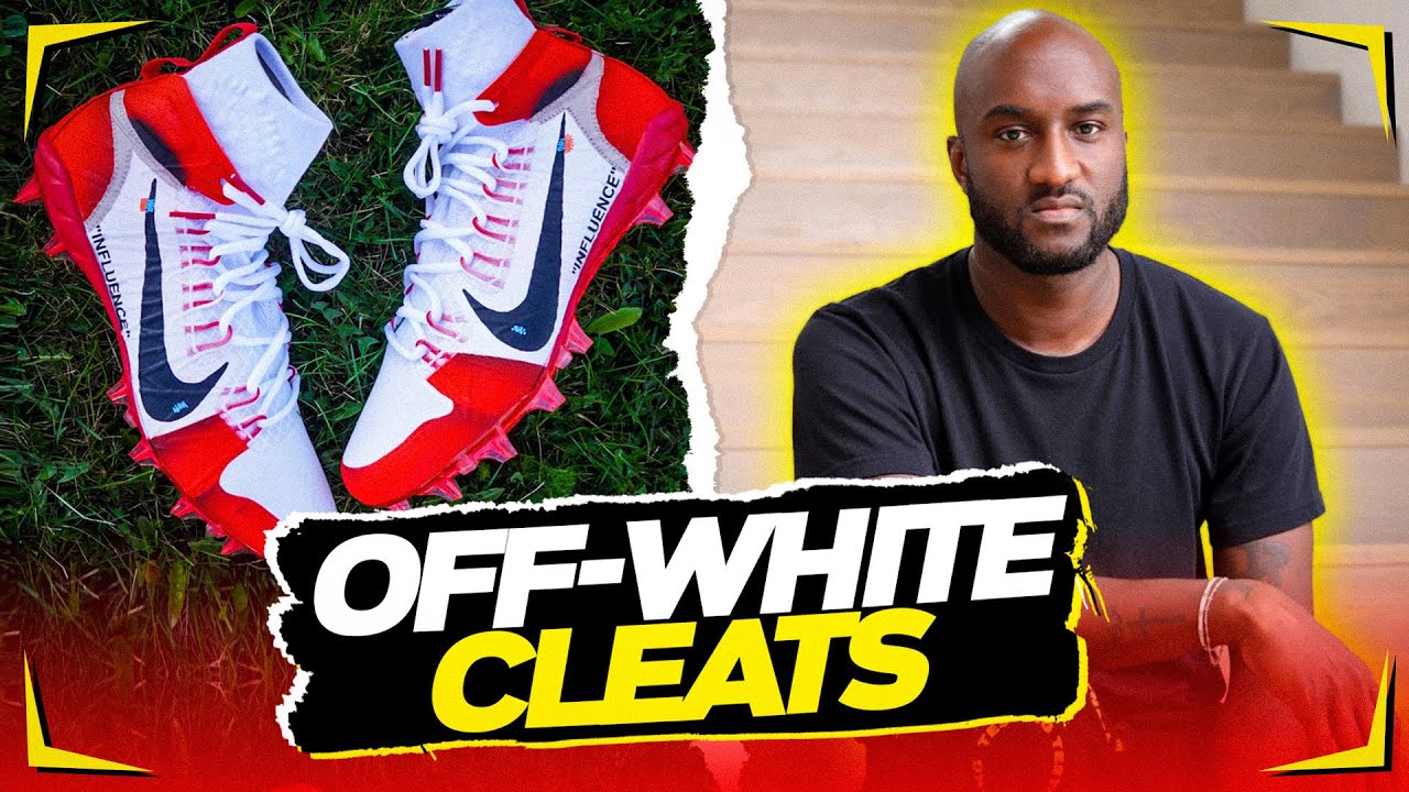 Making Custom OFF-White Nike Football CLEATS 🏈 - YouTube