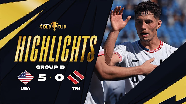 United States 5-0 Trinidad and Tobago | Gold Cup 2025 | Group Stage