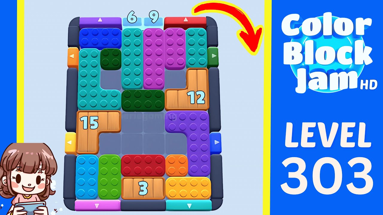 Jamjam様確認用 Color Block Jam Level 303 Solution Walkthrough - YouTube