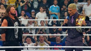 Cody Rhodes cara a cara con AJ Styles - WWE SmackDown 3 de Mayo 2024 Español