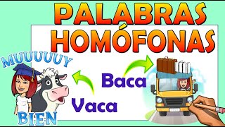 📚PALABRAS HOMÓFONAS para niños 👉¿Qué son? 👉Ejercicios 📌 Video educativo 📚PALABRAS HOMÓFONAS para niños 👉¿Qué son? 👉Ejercicios 📌 Video educativo