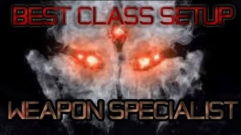Extinction - Weapon Specialist - Best Class Setup