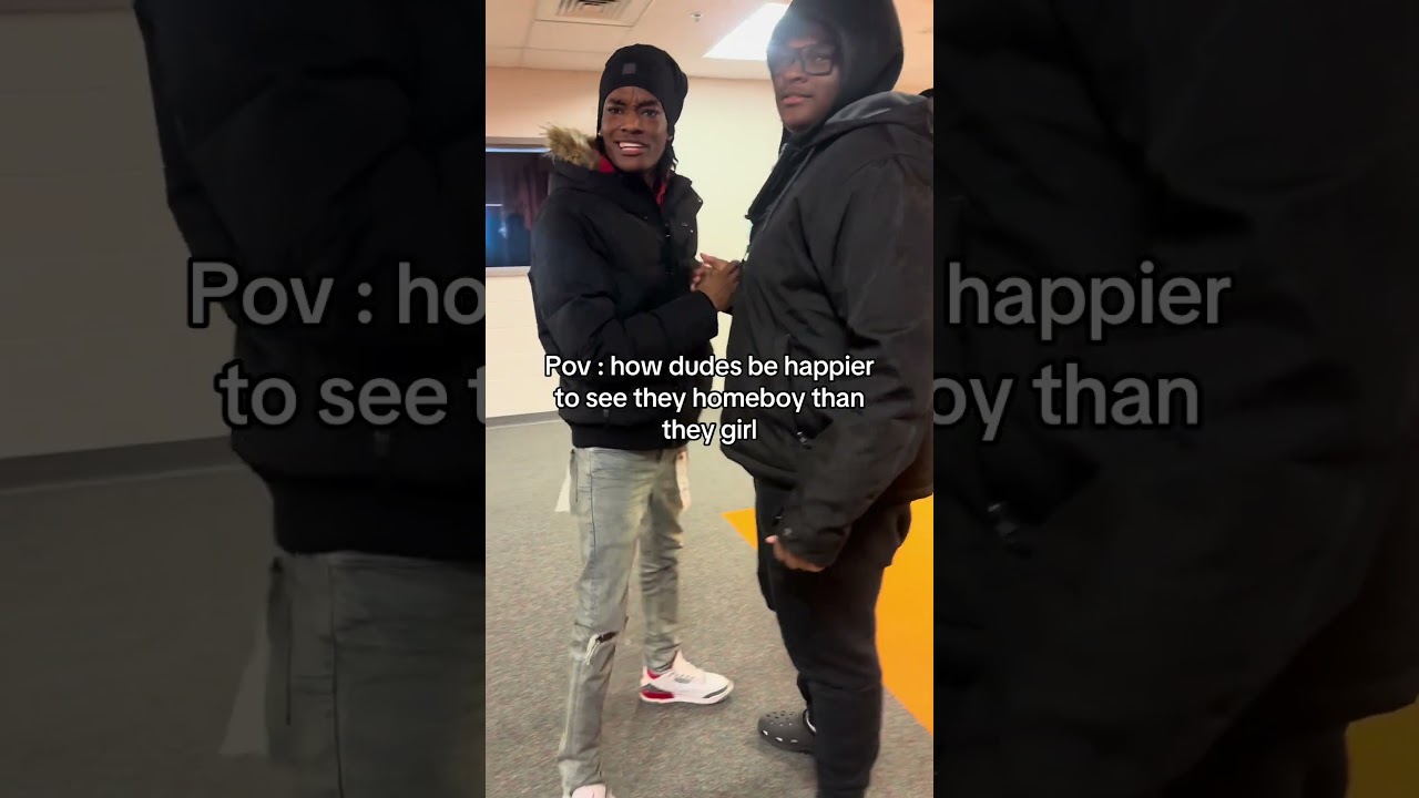 How dudes be more happy to see they homeboy than they girl😂 