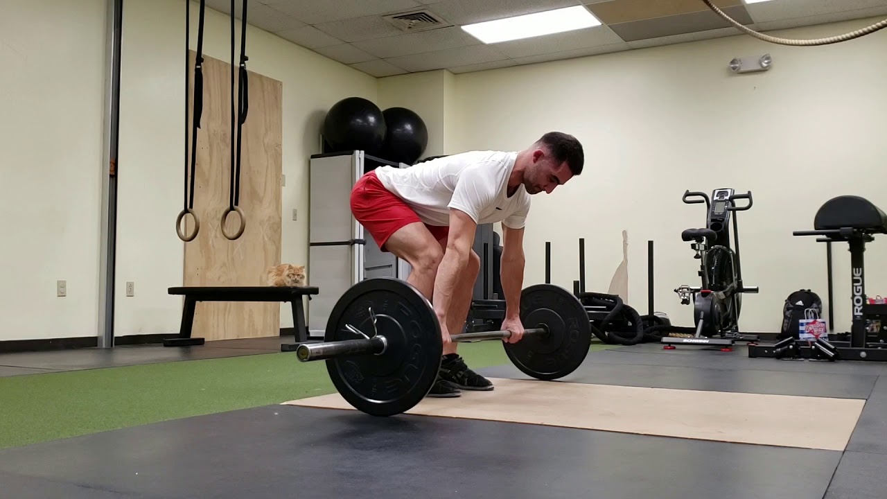Bent over barbell row Overhand YouTube