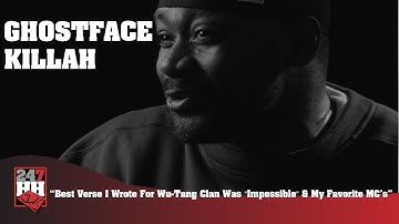 Ghostface Killah - Best Verse I Wrote For Wu Tang Clan Was "Impossible" & My Favorite MCs