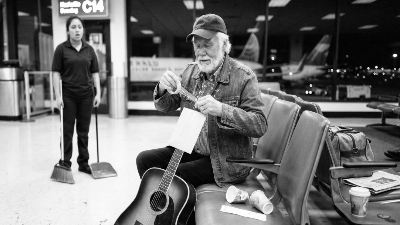 Kenny Rogers did THIS at an airport — what he left behind SHOCKED everyone