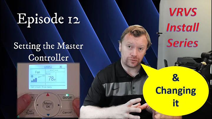 Daikin Nav Controller (BRC1E) Master Controller | Setting & Changing Master Controller - 12-3-2021
