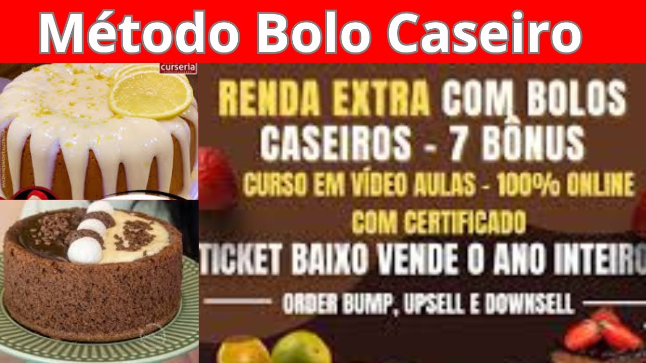 Fazer bolo caseiro para vender  Escola de bolo, Bolo, Bolos de