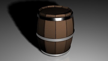 Maya 2014 tutorial : How to model a wooden barrel