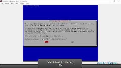 Cara Instalasi Dan Konfigurasi Database Server di Virtual Box