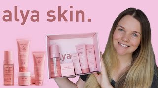 ALYA SKIN || entire product range review and demo