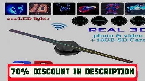 A must-have product! 42cm 3D Holographic Fan Wifi Remote Custom ICONS DIY Video LOGO LED Neon Ligh