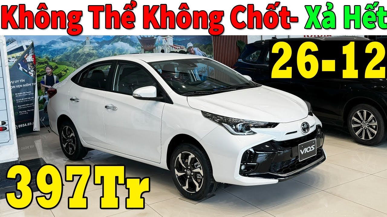 ✅Giá Xe Khuyến Mại Toyota Vios Cuối Tháng 12 Dưới 400Tr Rồi| Giá Lăn bánh Toyota Vios Mới | Topcarvn