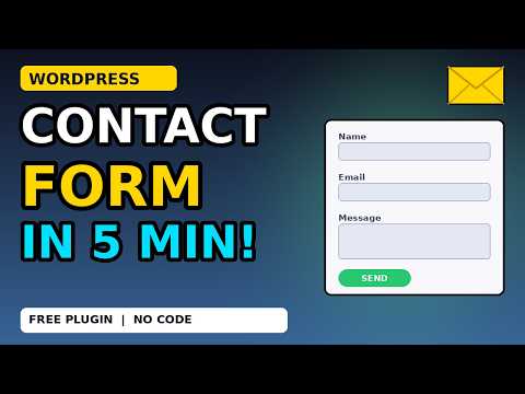How to Add a Contact Form in WordPress (Free, 5 Minutes, 2026)