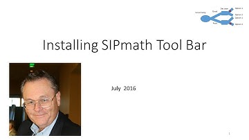Install SIPmath Tool Bar